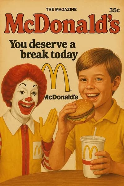 McDonalds Макдональдс Постер Art реклама
