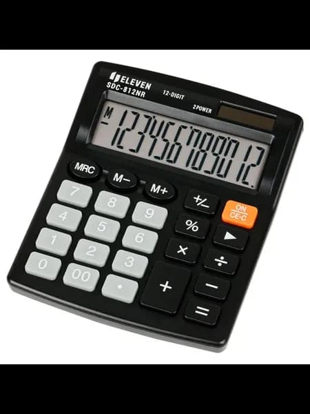 Калькулятор настольный Eleven SDC-812NR, 12 разрядов, двойн