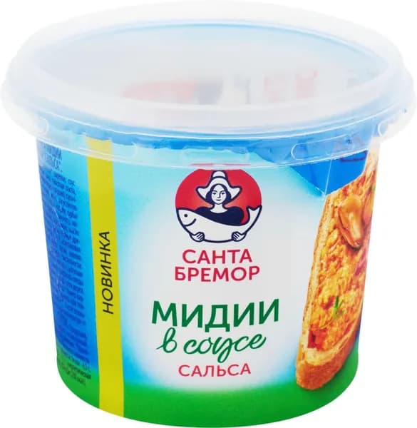 Паста САНТА БРЕМОР Сальса, из мяса мидий, 150г 4 шт.