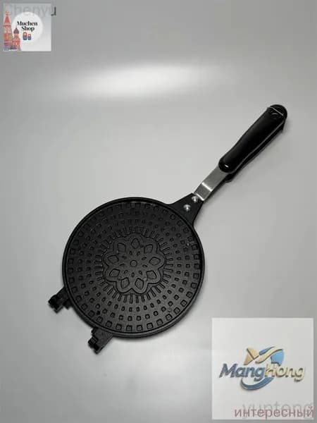 Вафельница mzm-20260726110655432, черный, серый