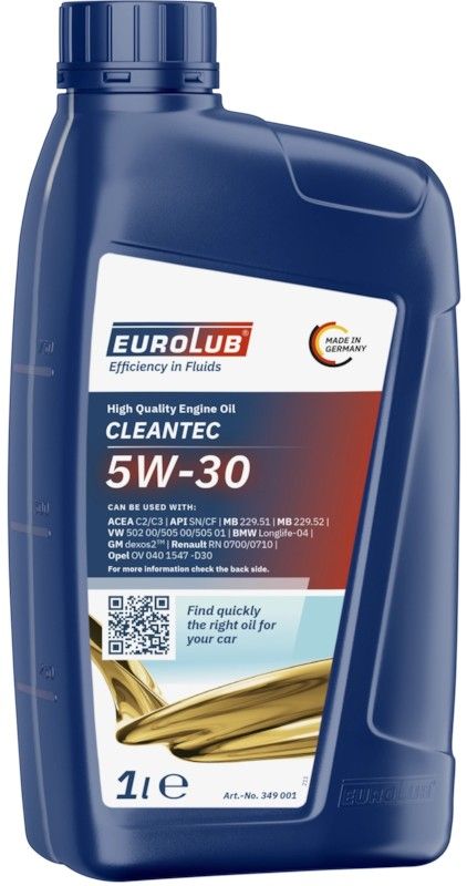EUROLUB CLEANTEC 5W-30 Масло моторное, Синтетическое, 1 л