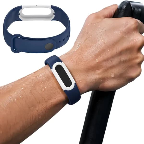 Силиконовый ремешок для фитнес-браслета Fitbit Air, тёмно-синий, длина 254 мм