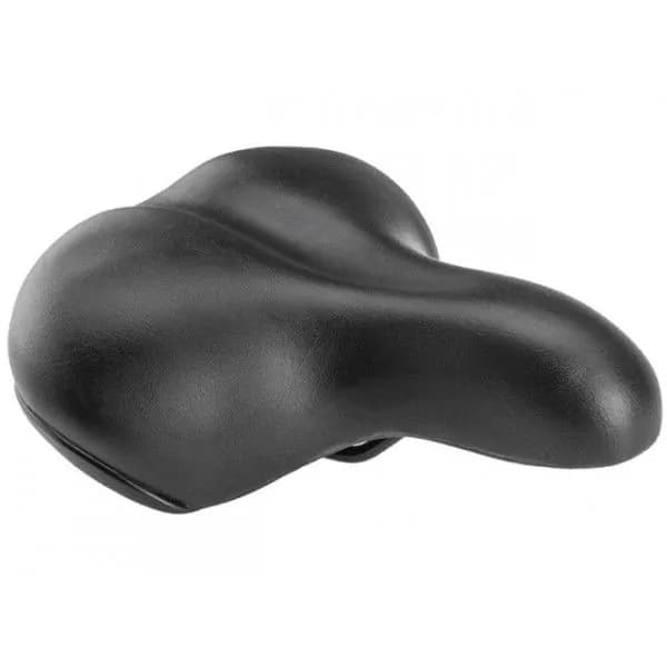 Седло HOGGER, комфорт 250x215 мм, унисекс, эластомер, черное (25)