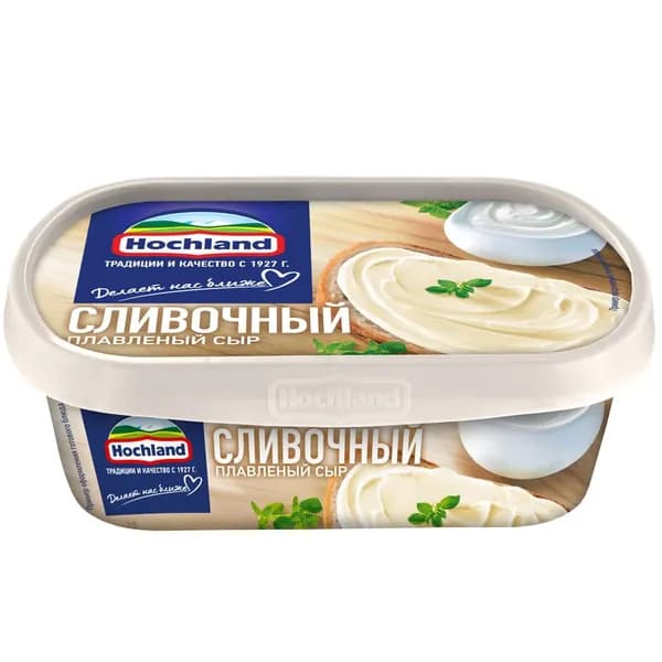 Сыр плавленый HOCHLAND сливочный 55%, без змж, 200г 2 шт.