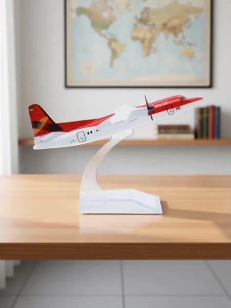 Модель самолета металлическая Fokker-50 Avianca 16cm 1:400