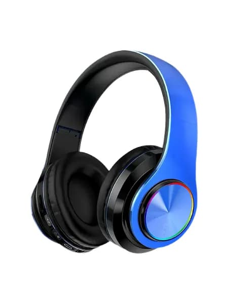 Наушники беспроводные с микрофоном, Bluetooth, синий