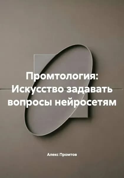 Промтология: Искусство задавать вопросы нейросетям | Алекс Промтов | Электронная книга