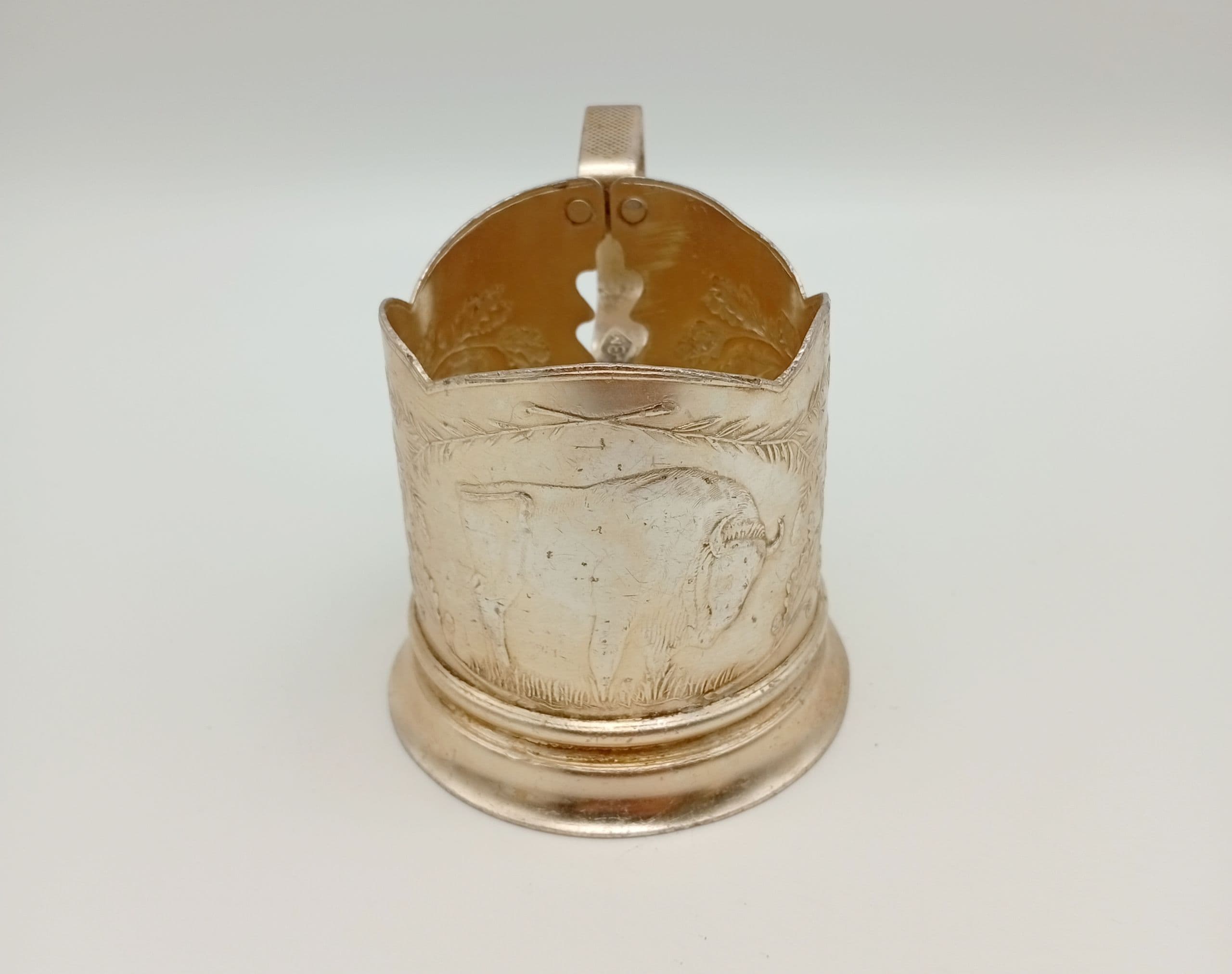 Подстаканник "Зубр". Алюминий. СССР. 1960-1980 гг.