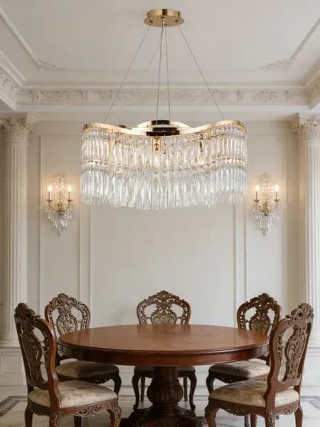 Люстра хрустальная потолочная GH90372-10FGD