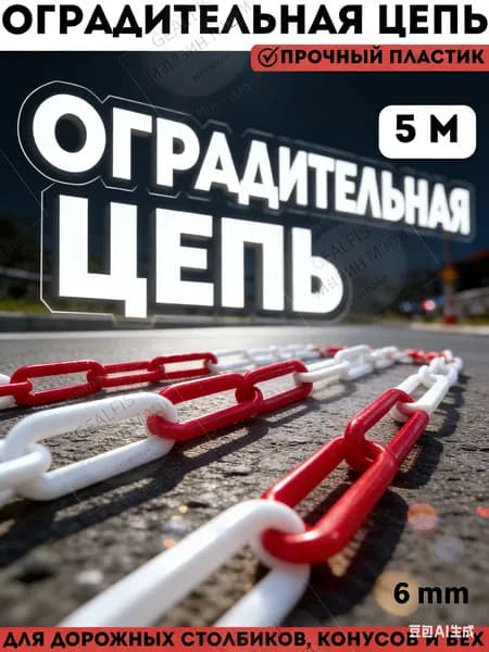 Предупредительная лента периметра длиной 5 метров изготовлена из высококачественного пластика и имеет красно-белые полосы.
