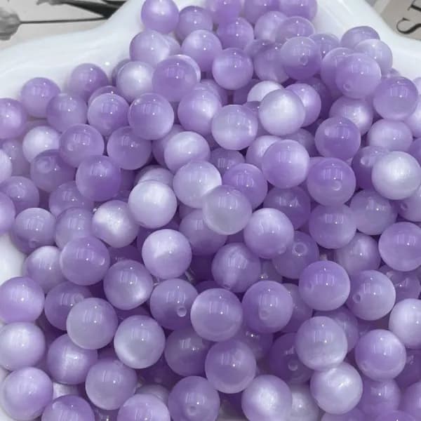 Смоляные бусины кошачий глаз для рукоделия в упаковках по 20, 50 и 100 штук, диаметром 8, 10, 12 и 16 мм, идеально подходят для изготовления браслетов и украшений своими руками