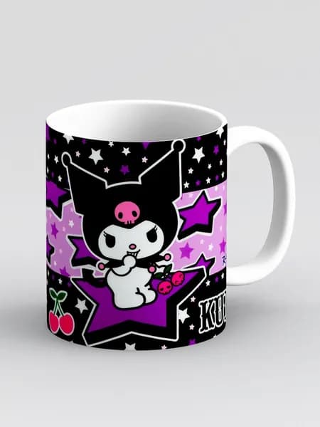 Кружка "Hello Kitty Kuromi. Хеллоу Китти Куроми черный"
