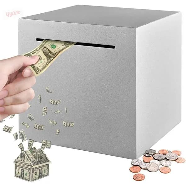 Копилка для денег "12см*12см*12см", 12х12 см, 1 шт