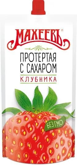 Махеевъ Протертая с сахаром Клубника 400 г
