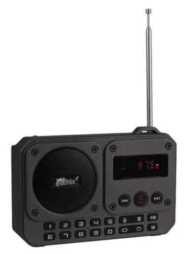 Радиоприемник черный FM, диапазон - 87.5 МГц - 108 МГц, частота - цифровая