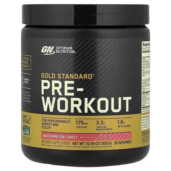 Предтренировочный комплекс OPTIMUM NUTRITION Gold Standard Pre-Workout 300 г, Арбуз