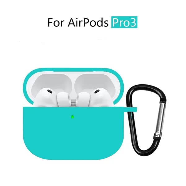 Чехол для AirPods Pro 3 ( 2025 )/ чехол для наушников аирподс про 3 , силиконовый , с микрофиброй