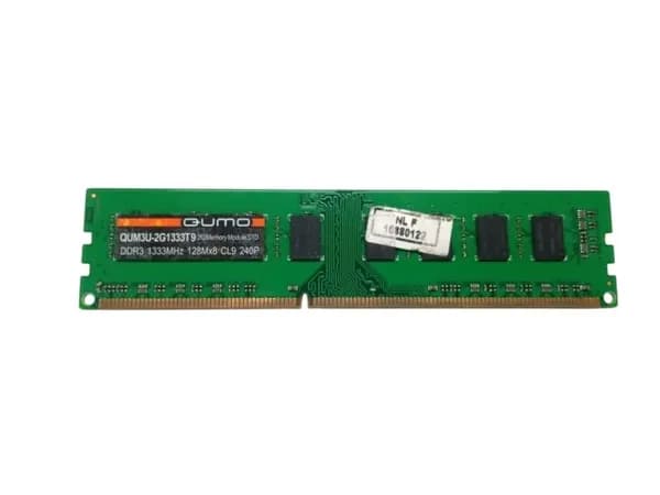 QUMO Оперативная память QUM3U-2G1333T9 DDR3, 1333 МГц, 1 x 2 ГБ (QUM3U-2G1333T9)