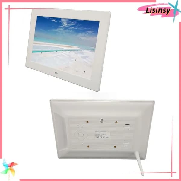 10 Inch Digital Photo Frame, Удобный обмен контентом и простая установка, для ежедневного использования дома Белый британский стандарт