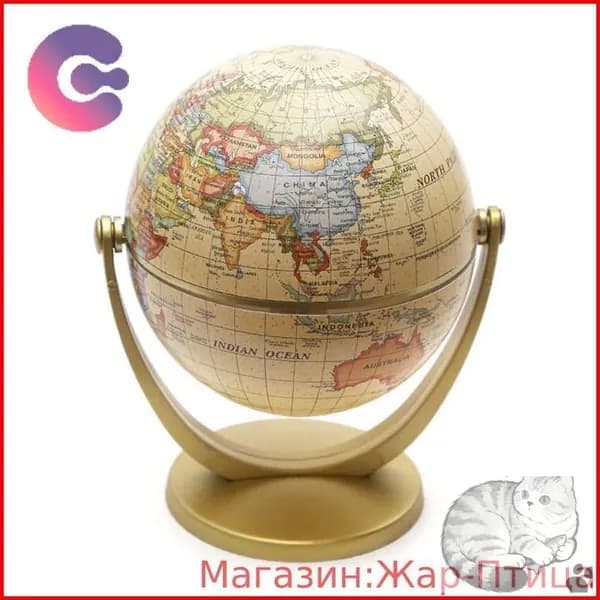 Глобус мира в винтажном стиле