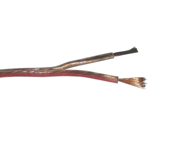 Кабель акустический NETKO Optima, 2x0.50 мм2, (28x0.15 мм), CCA, прозрачный, 2 м