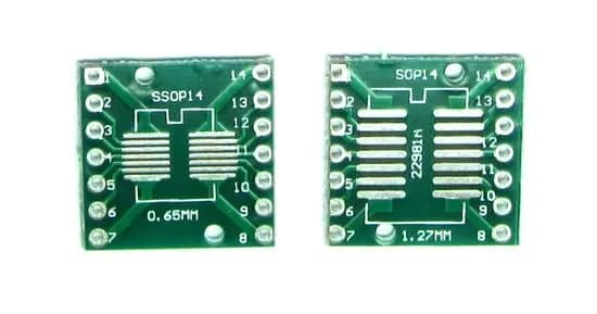 Двусторонняя печатная плата SOP14 SSOP14 TSSOP14 DIP14 0.65/1.27mm