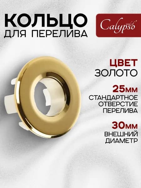Обрамление перелива для раковины, Медь, 1 шт.