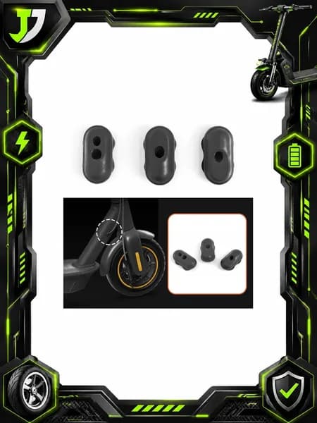Silicone для Ninebot MAX G30D, PE, чёрный, 20г, 2.8x1.5см, 3 шт., надёжный, практичный материал