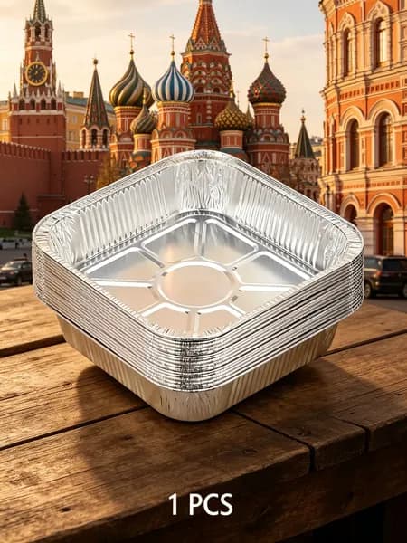RAGUPEL Бумажные тарелки, отличное впитывание масла,квадратные, 8 дюймов.