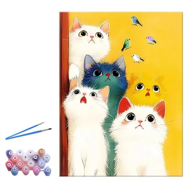 Картина по номерам Кошка 20*15 см