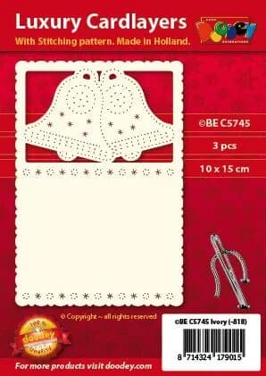 Подложка для открытки A6 "bells" (10.5 х 14.85 см.) / Doodey, артикул BEC5745