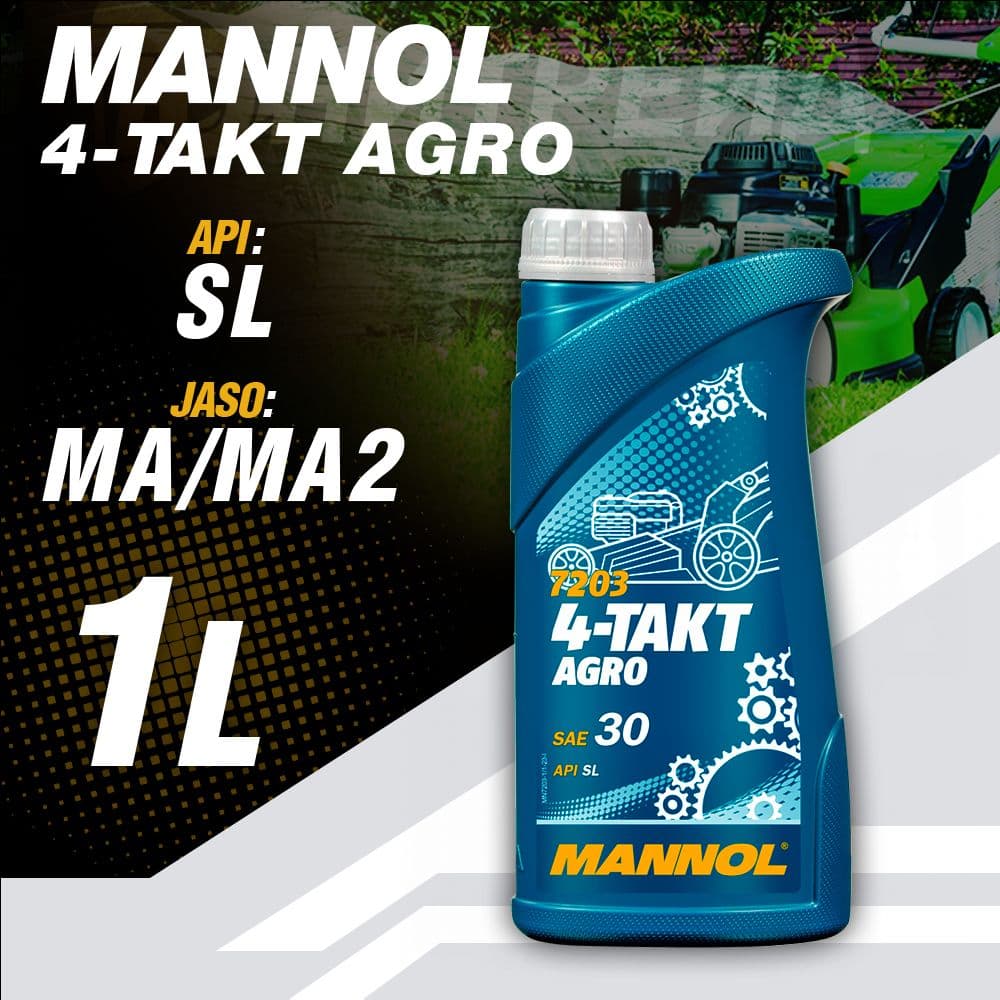 MANNOL 4-ТAKT AGRO 30 Масло моторное, Минеральное, 1 л