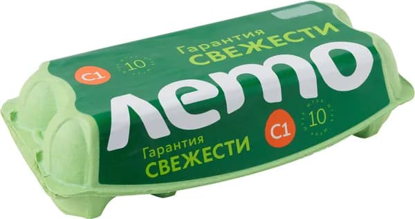 Яйца куриные ЛЕТО фас С1, 10шт