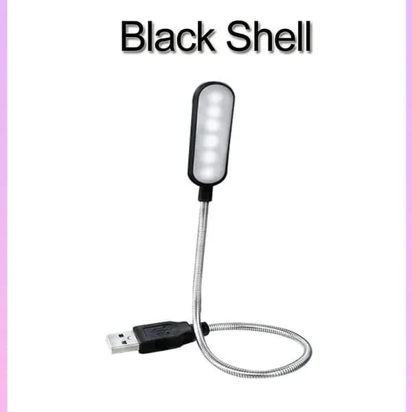 Портативный USB-ноутбук со светодиодной подсветкой, мини-книга, настольная лампа для чтения, гибкая USB-лампа с 6