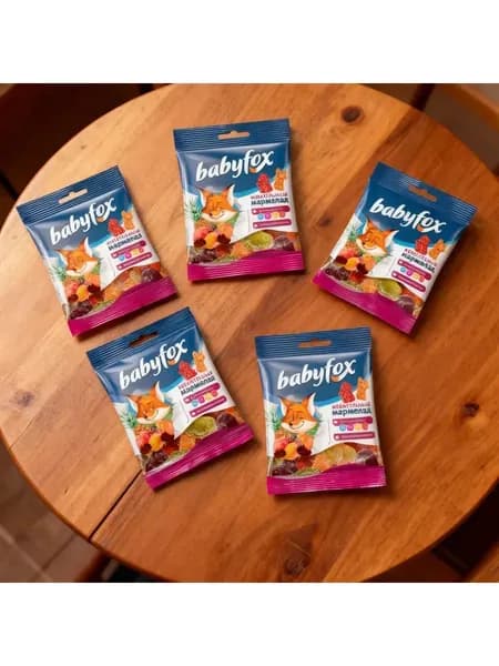 Жевательный мармелад Babyfox ассорти вкусов 30г*5 шт