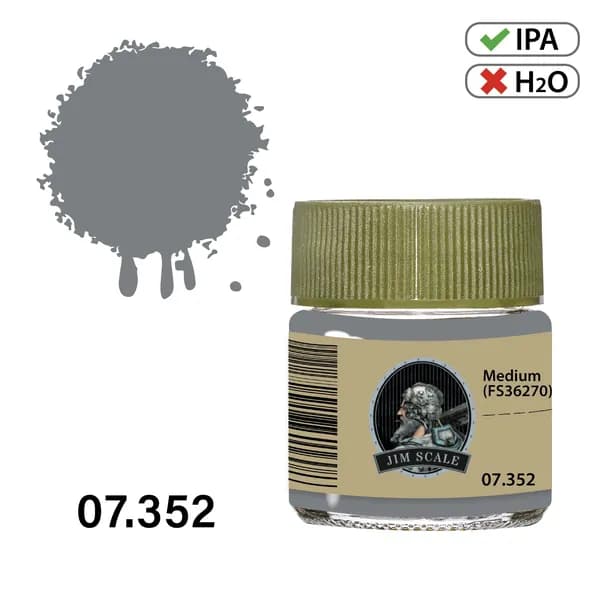 07.352JIM Спиртовая краска Medium Gray FS36270 Jim Scale