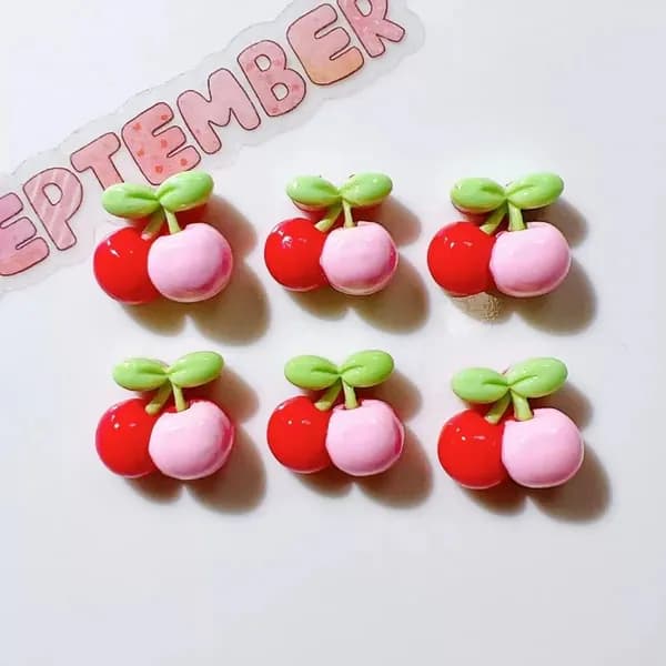 20pcs смоляная вишня декоративные аксессуары