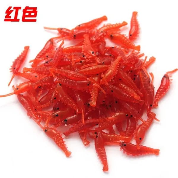 Приманка силиконовая Креветка 2,5см (50шт) Светлячок