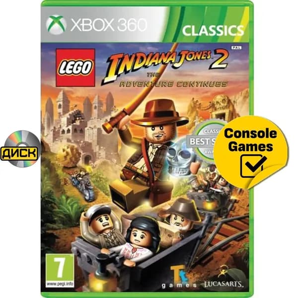 Игра Xbox 360/One LEGO Indiana Jones 2 (XBox 360, Xbox One, Английская версия)