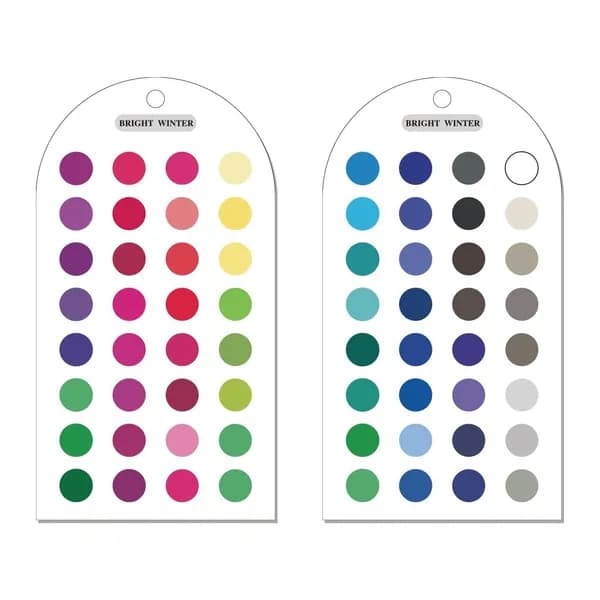 2 акриловые шаблонные карты с отверстием для переноски быстрой проверки цвета