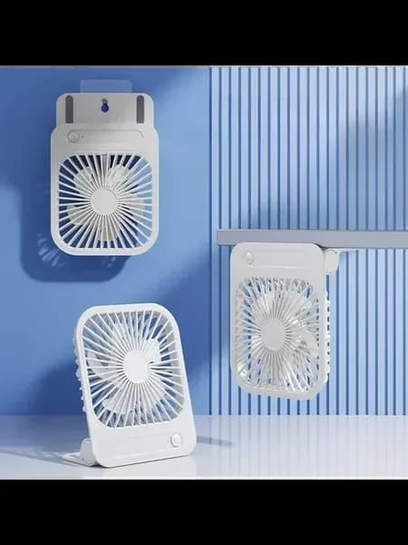 Портативный магнитный вентилятор USB зарядка White