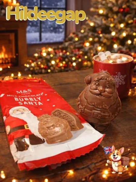 Новогодний подарок молочный шоколад M&S Bubbly Santa