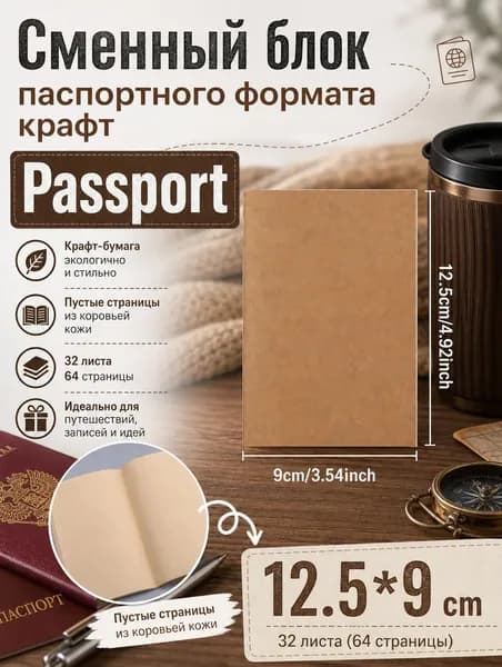 ANNIKEEY Сменный блок для тетради, листов: 32