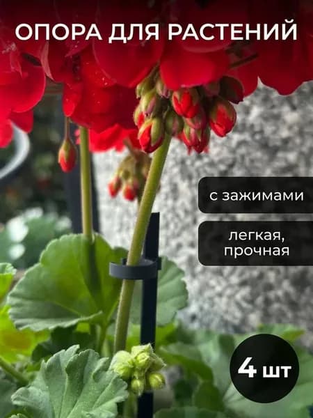 Опора для комнатных цветов и растений треугольная 4 шт