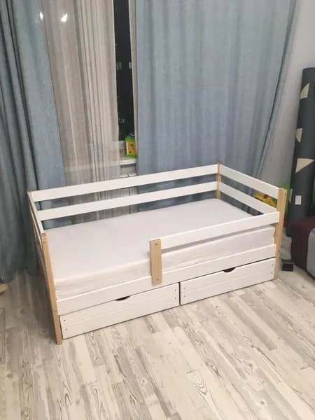 Набор из двух ящиков для детской кровати 800*1600 белые