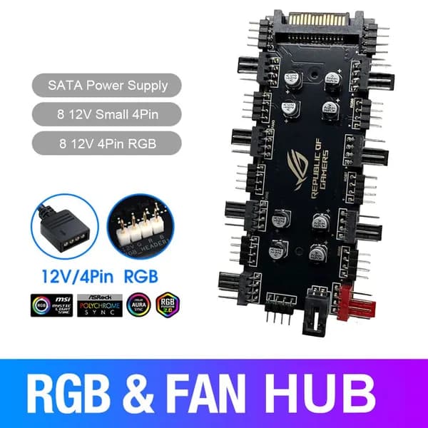 Компьютерный корпус RGB&FAN-хаб (VR6BL8AL4RX0GW3EU2.01-6XTZG0PRJN)