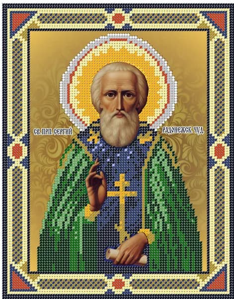Основа для вышивки бисером "Сергий Радонежский"