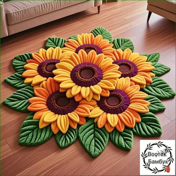 Ковер дорожка Художественная 3D-печать 50x50 см