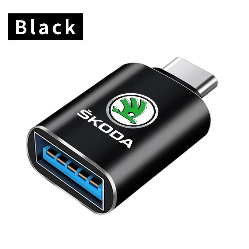 Автомобильный адаптер Type-C на USB, аксессуары для салона автомобиля для Skoda Octavia, Kodiaq, Fabia, Rapid, Superb A5, A7, Kamiq, Karoq