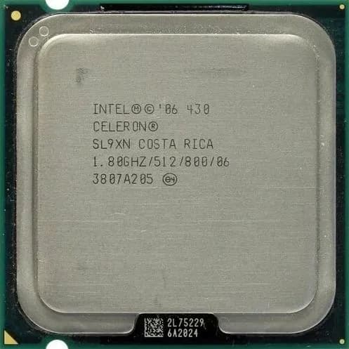 Процессор Intel Celeron D 430 (CELERON D 430) OEM - LGA 775, 1 x 1,8 ГГц, L2 - 512 КБ, DDR3, TDP 35 Вт